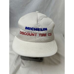 Michelin Discount Tire Co. Vintage Foam Trucker Snapback Hat Baseball Cap